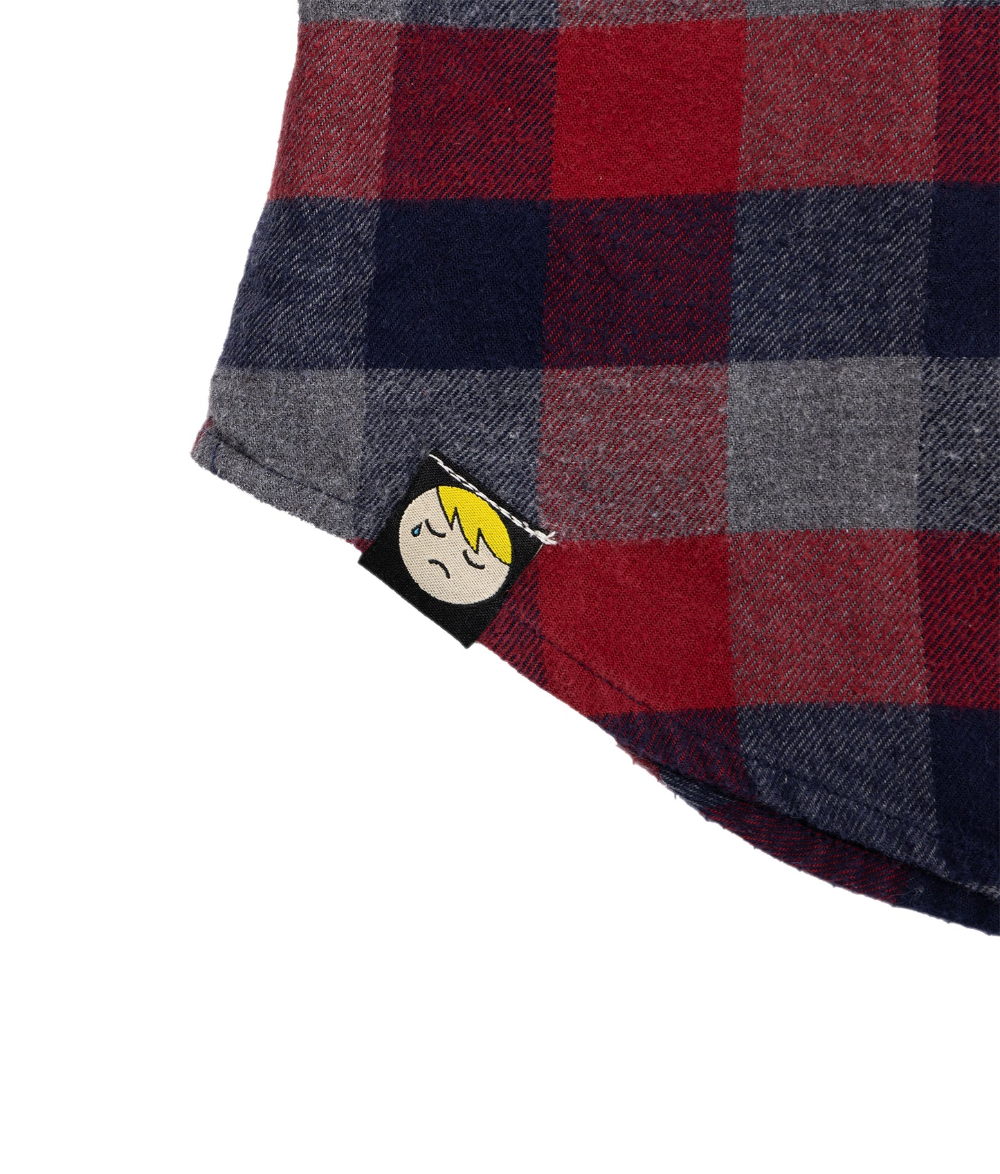 M Hand Painted Flannel (1 of 1) - Lemon